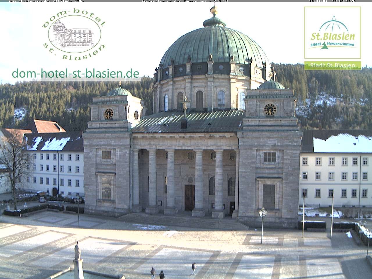 Archiv Foto Webcam St Blasien Menzenschwand Domplatz