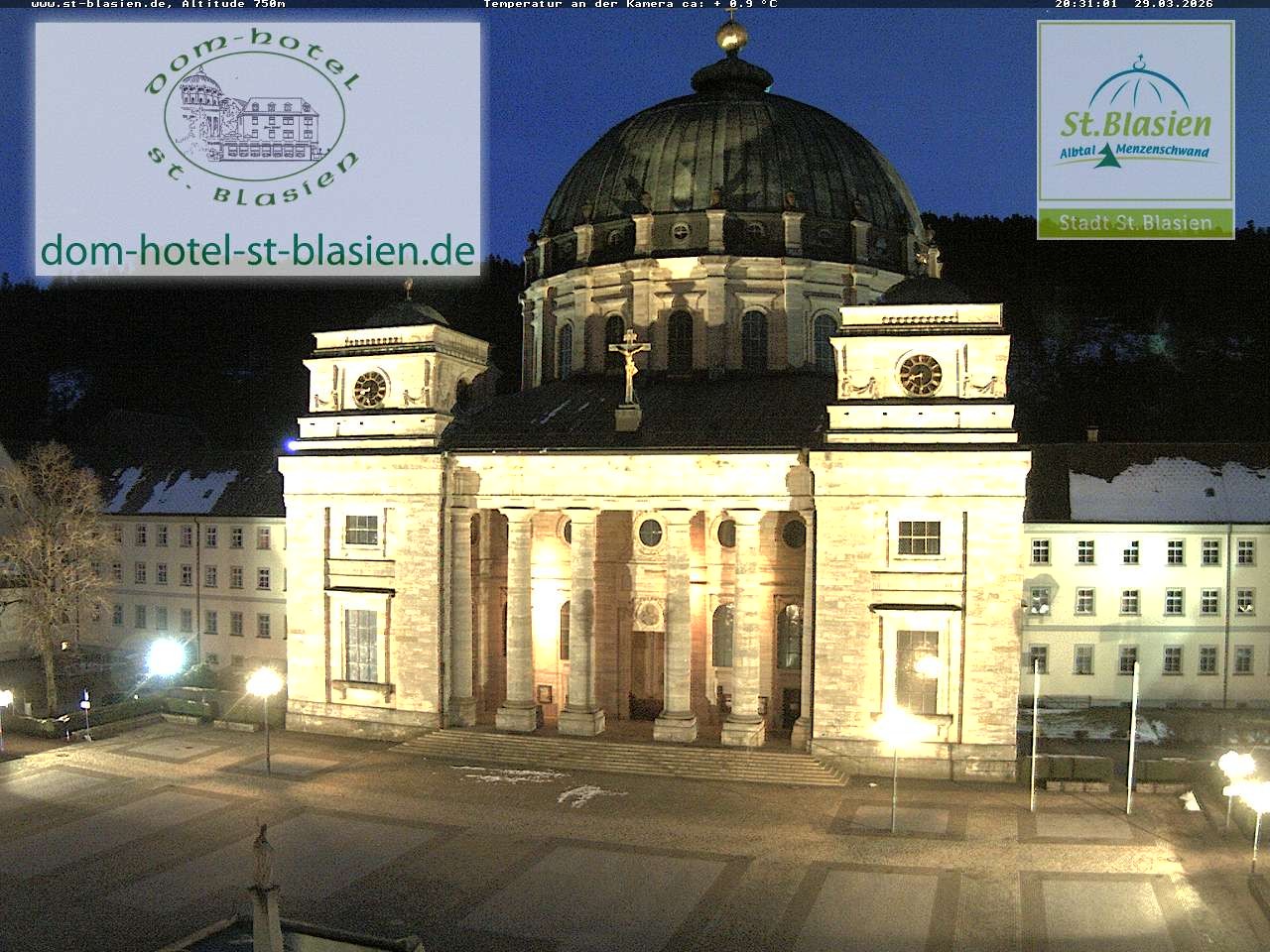 Archiv Foto Webcam St Blasien Menzenschwand Domplatz