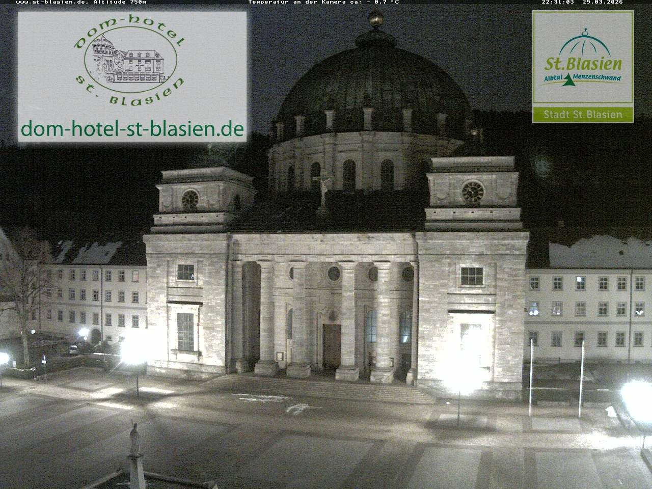Archiv Foto Webcam St Blasien Menzenschwand Domplatz