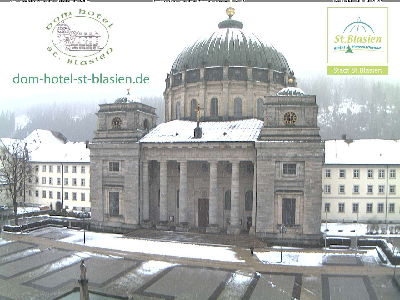 Archiv Foto Webcam St Blasien Menzenschwand Domplatz