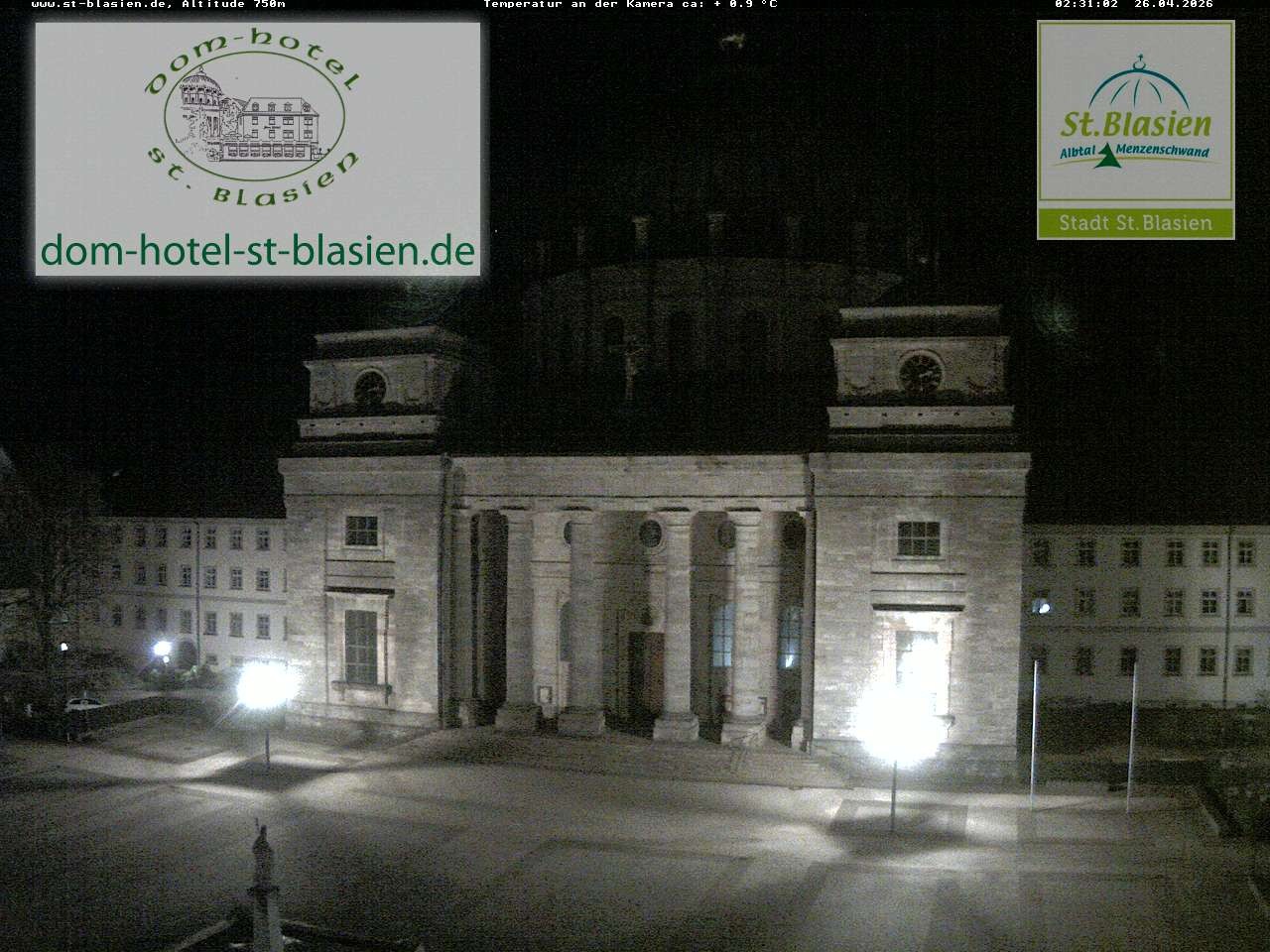 Archiv Foto Webcam St Blasien Menzenschwand Domplatz
