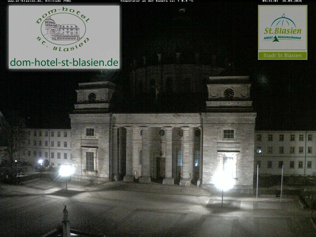 Archiv Foto Webcam St Blasien Menzenschwand Domplatz