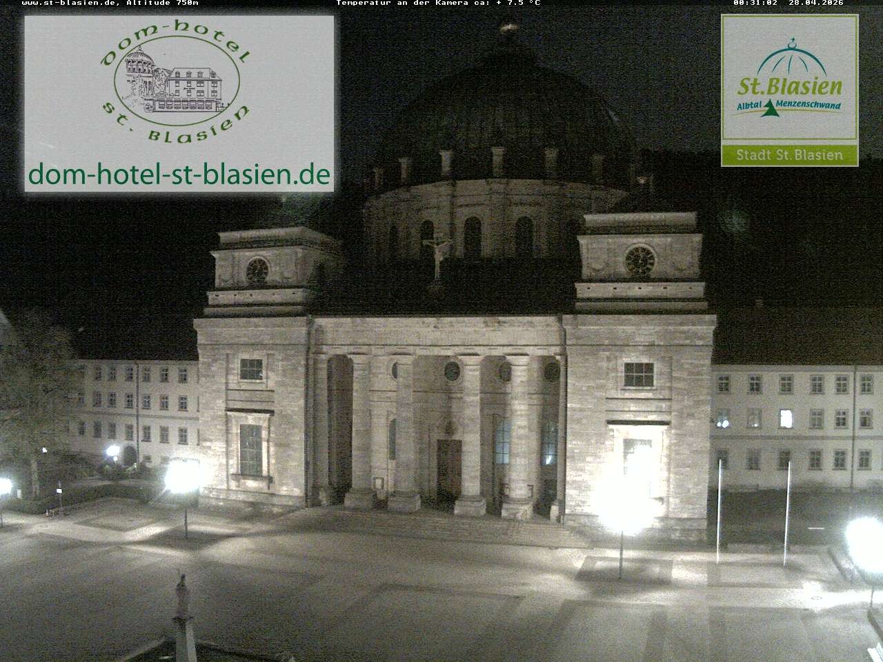 Archiv Foto Webcam St Blasien Menzenschwand Domplatz