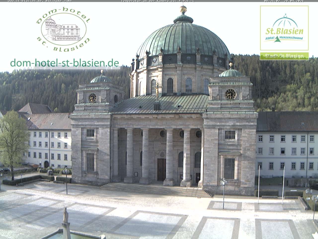 Archiv Foto Webcam St Blasien Menzenschwand Domplatz