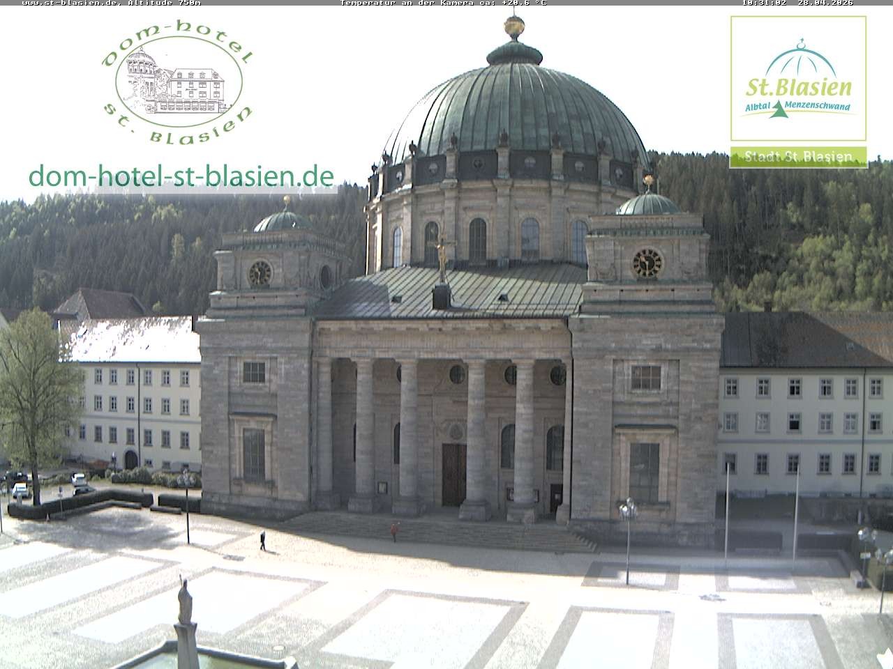 Archiv Foto Webcam St Blasien Menzenschwand Domplatz