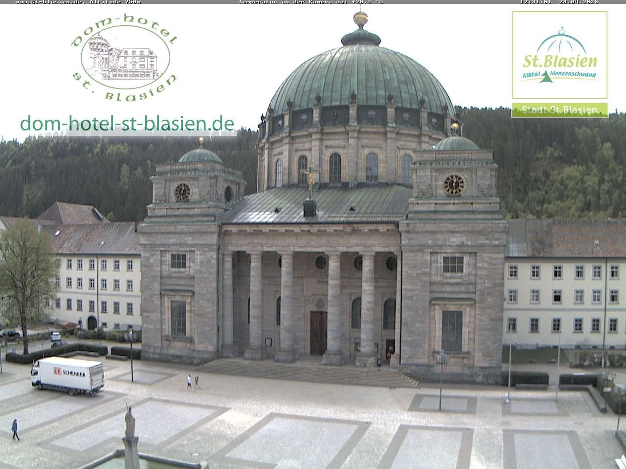 Archiv Foto Webcam St Blasien Menzenschwand Domplatz
