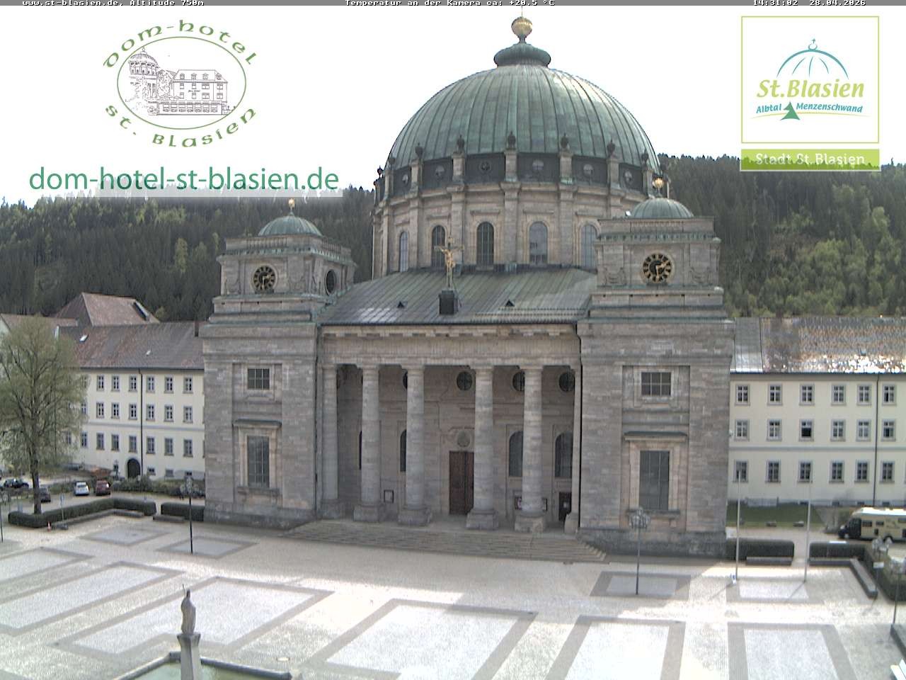 Archiv Foto Webcam St Blasien Menzenschwand Domplatz