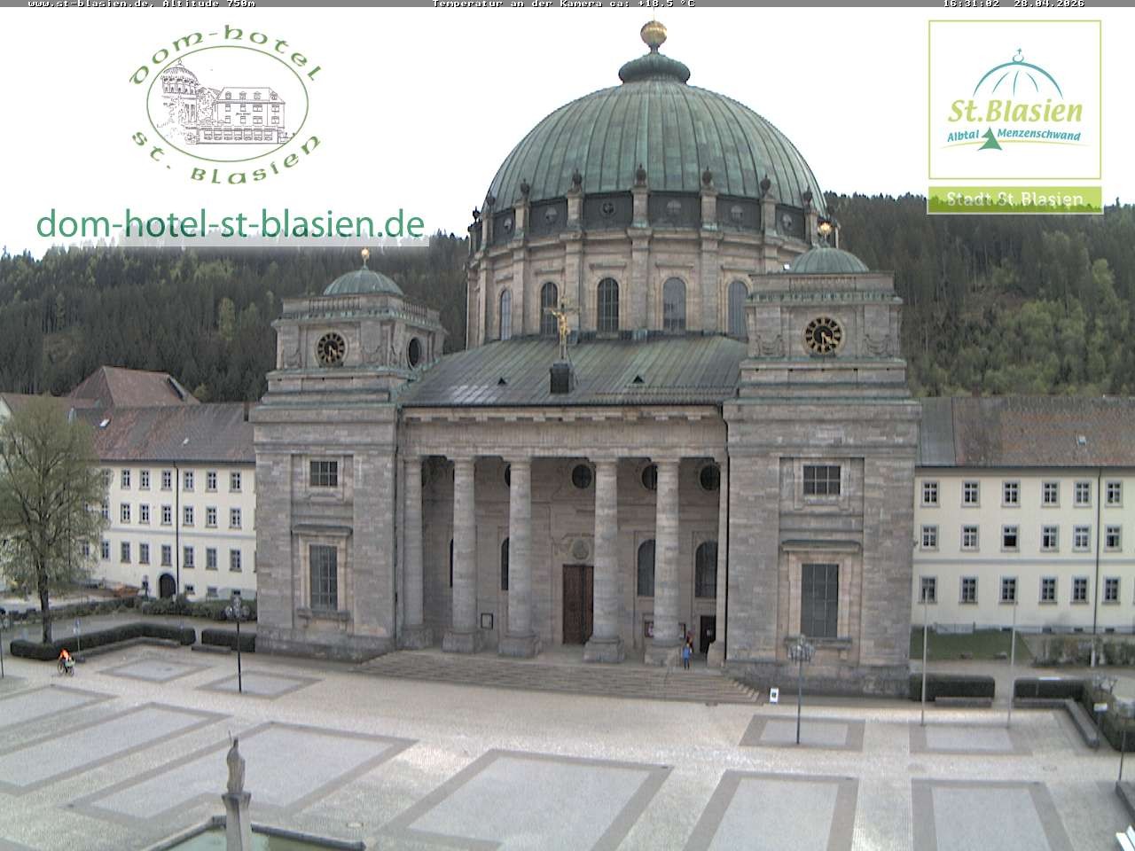 Archiv Foto Webcam St Blasien Menzenschwand Domplatz
