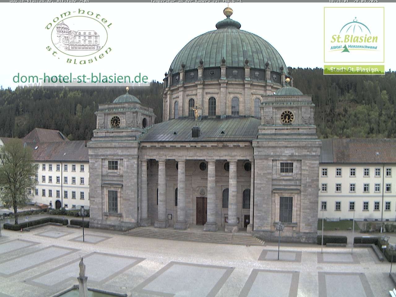 Archiv Foto Webcam St Blasien Menzenschwand Domplatz