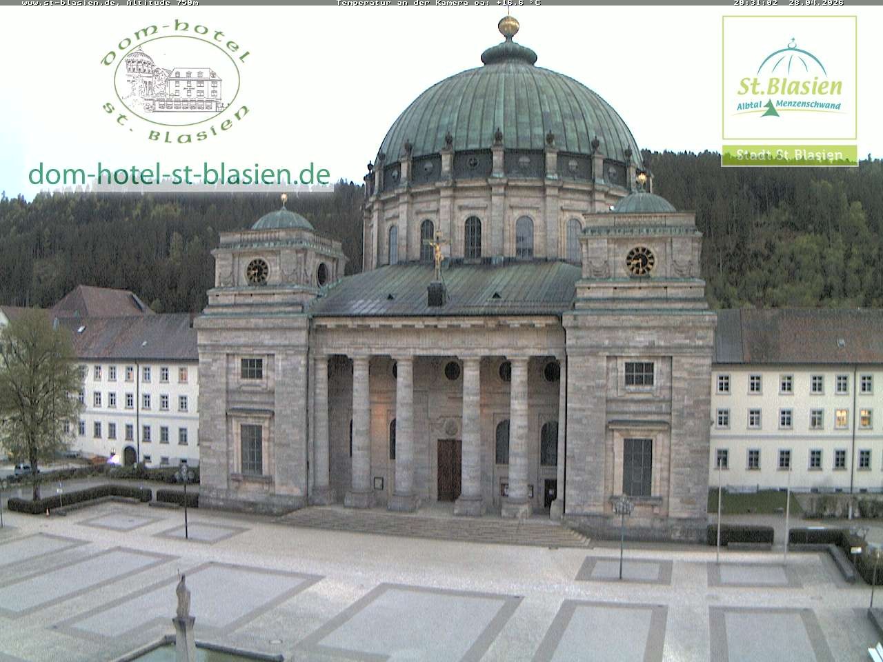 Archiv Foto Webcam St Blasien Menzenschwand Domplatz