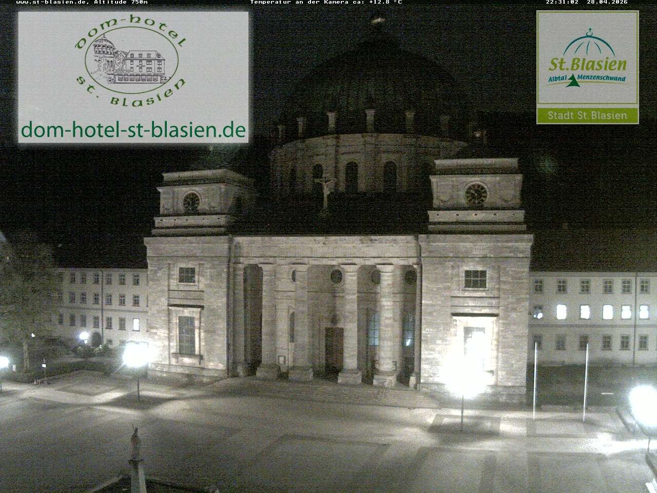 Archiv Foto Webcam St Blasien Menzenschwand Domplatz