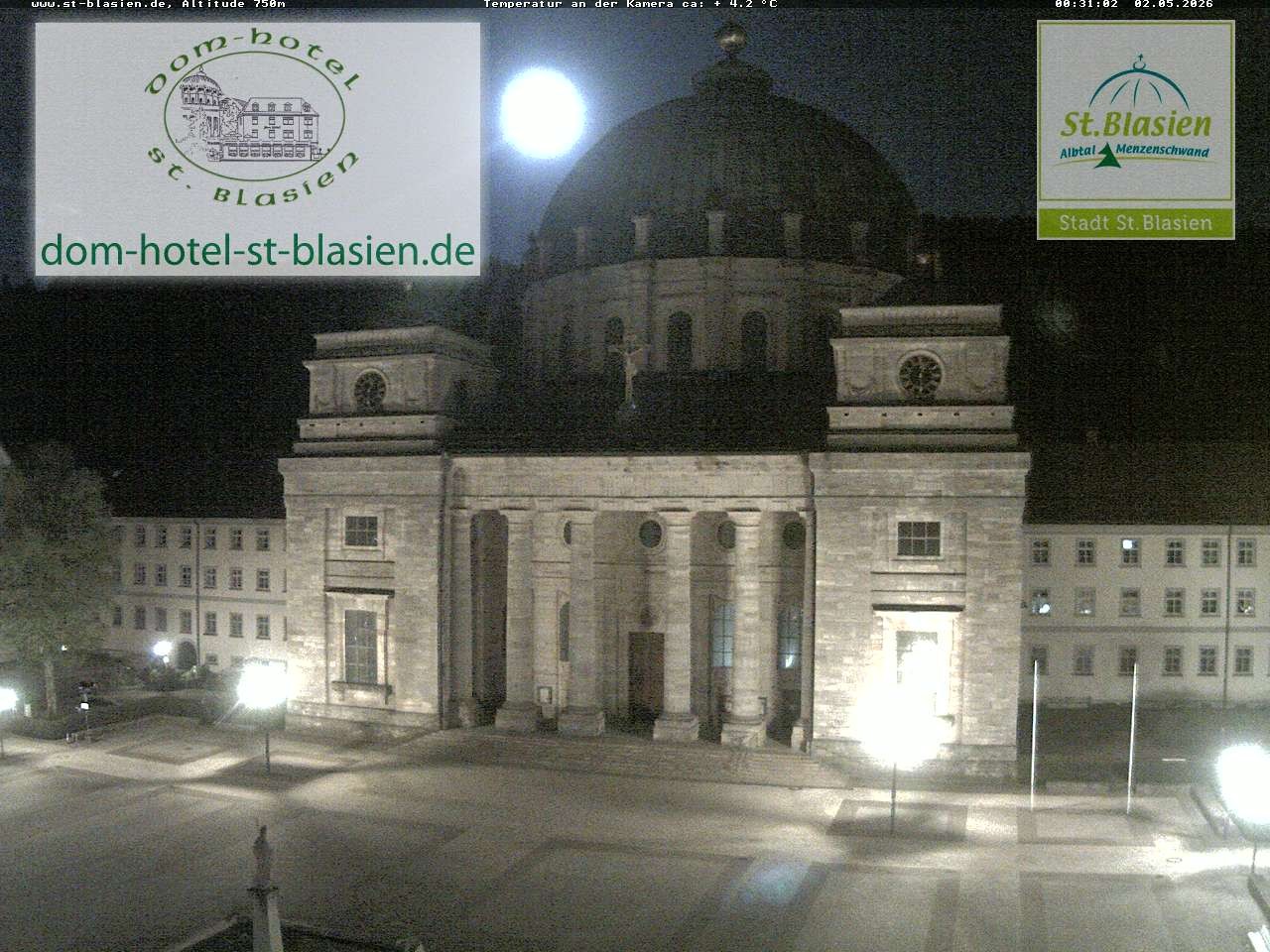 Archiv Foto Webcam St Blasien Menzenschwand Domplatz