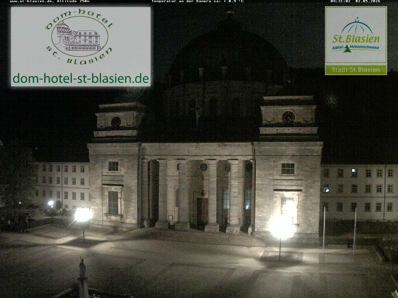 Archiv Foto Webcam St Blasien Menzenschwand Domplatz