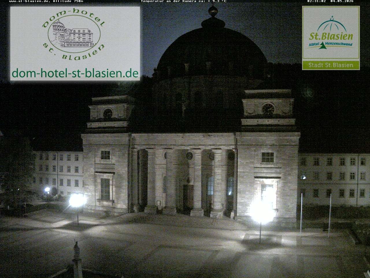 Archiv Foto Webcam St Blasien Menzenschwand Domplatz