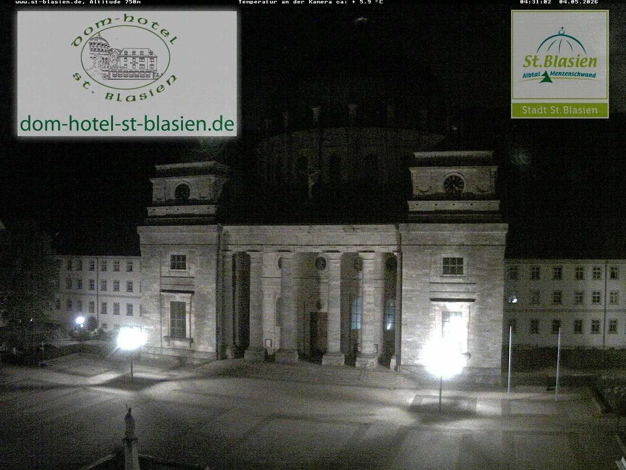 Archiv Foto Webcam St Blasien Menzenschwand Domplatz