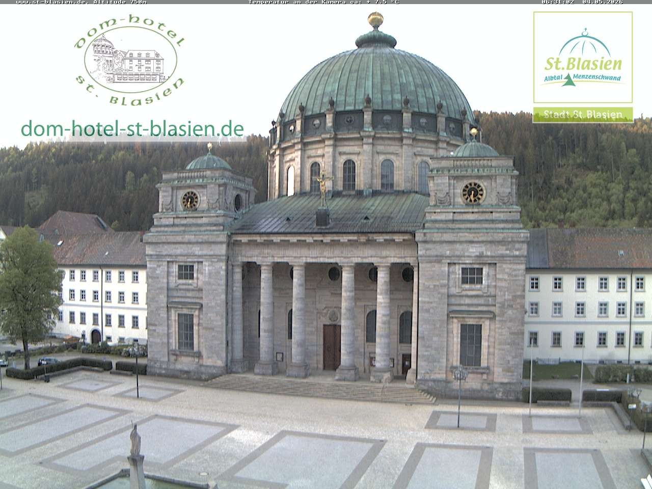 Archiv Foto Webcam St Blasien Menzenschwand Domplatz