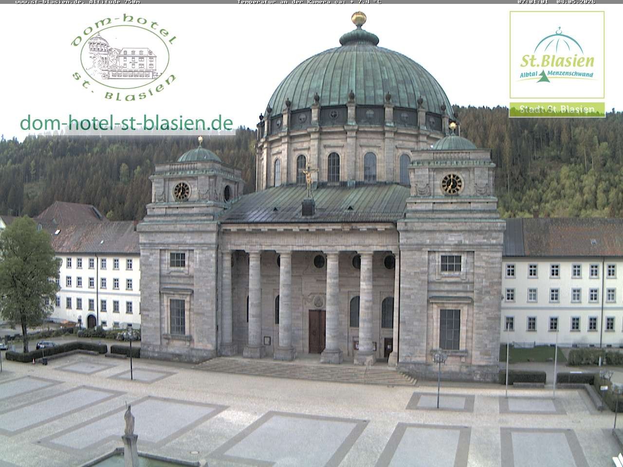 Archiv Foto Webcam St Blasien Menzenschwand Domplatz