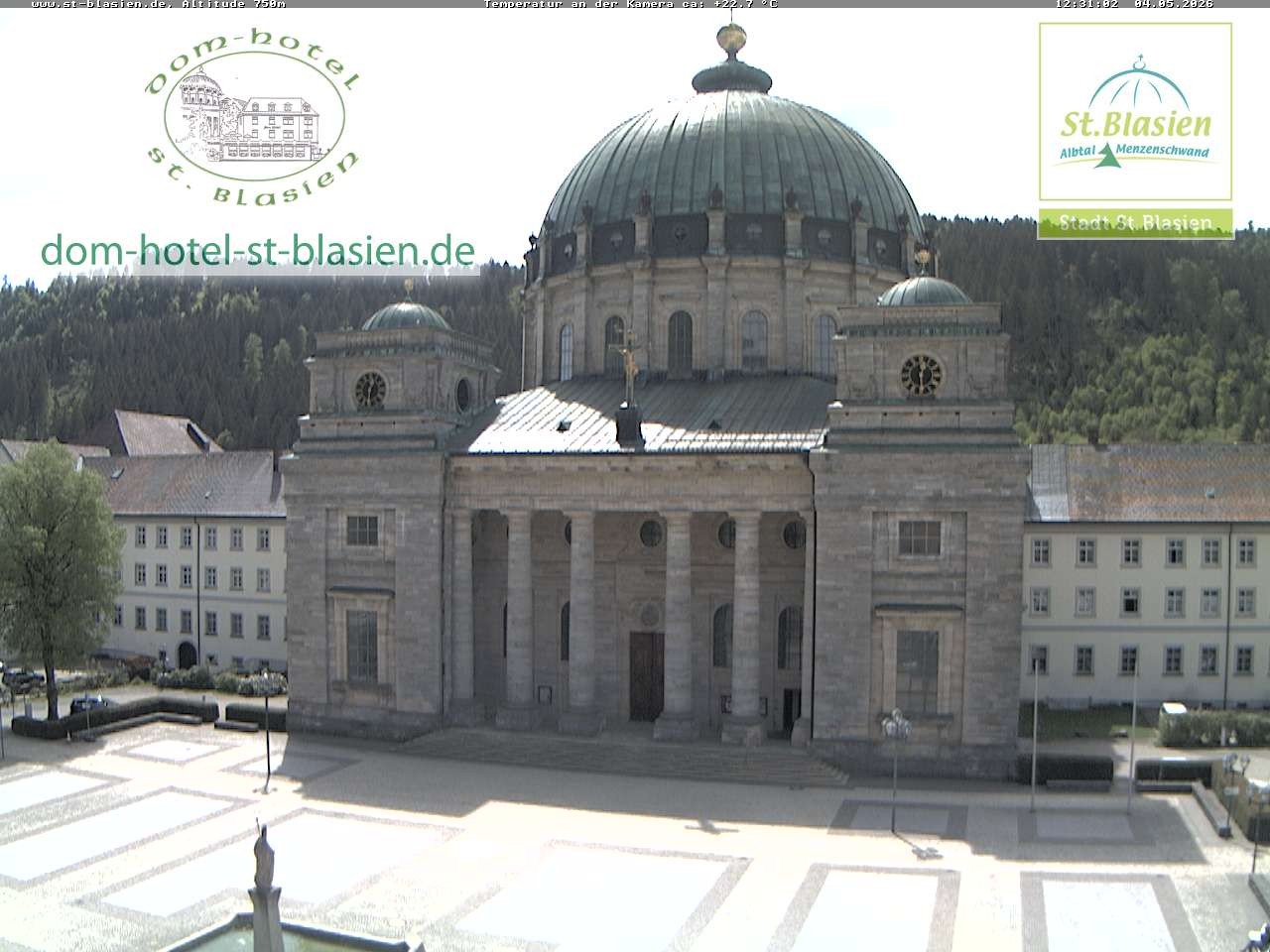 Archiv Foto Webcam St Blasien Menzenschwand Domplatz