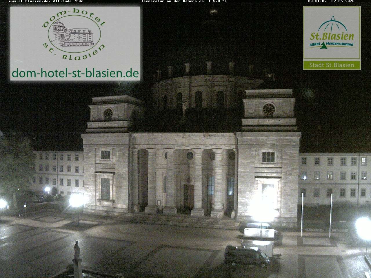Archiv Foto Webcam St Blasien Menzenschwand Domplatz