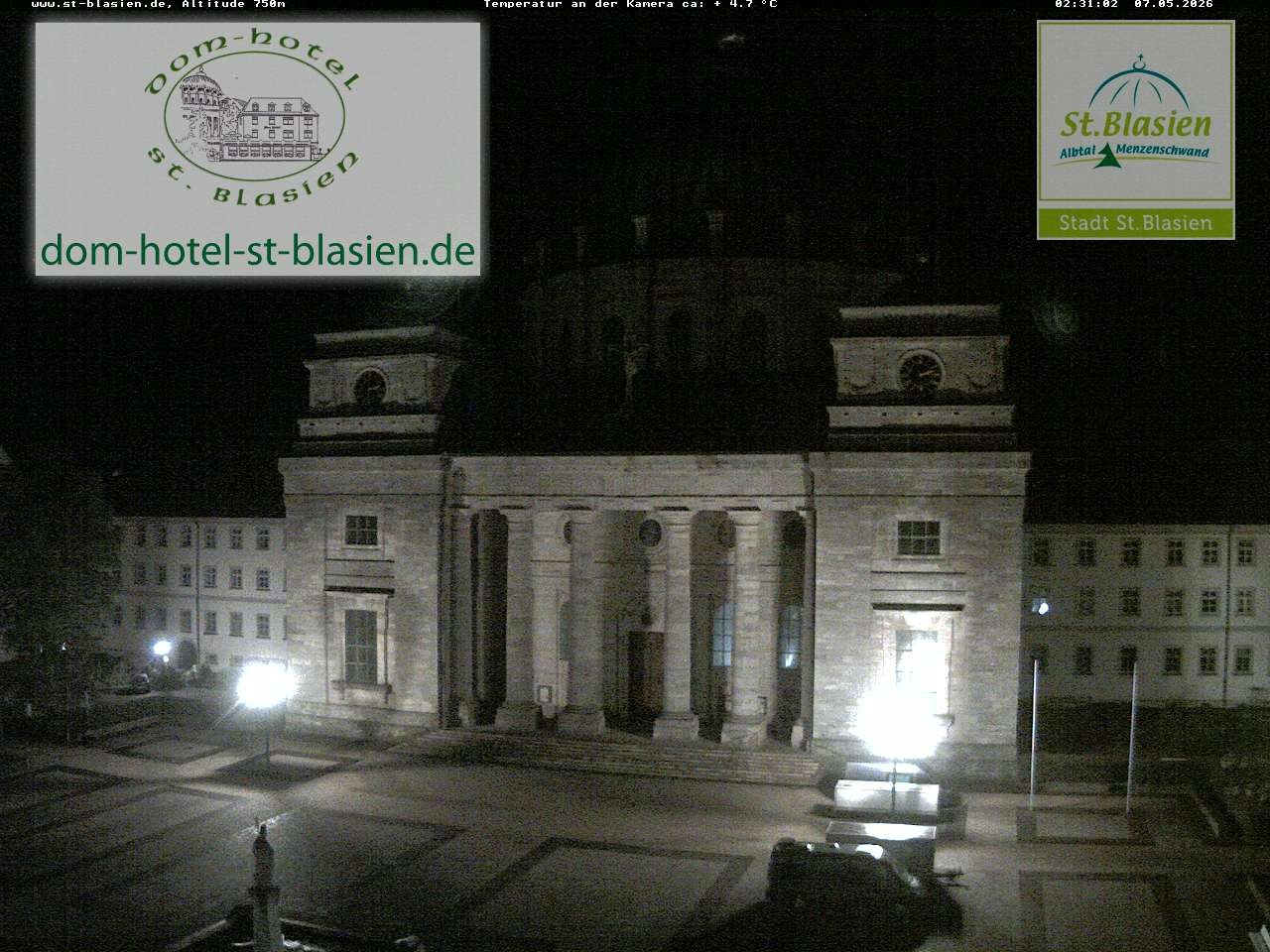 Archiv Foto Webcam St Blasien Menzenschwand Domplatz