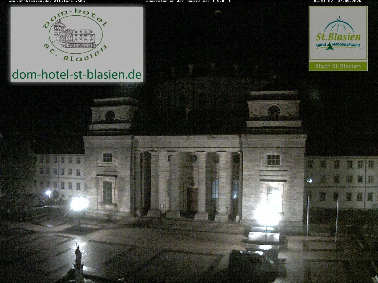 Archiv Foto Webcam St Blasien Menzenschwand Domplatz