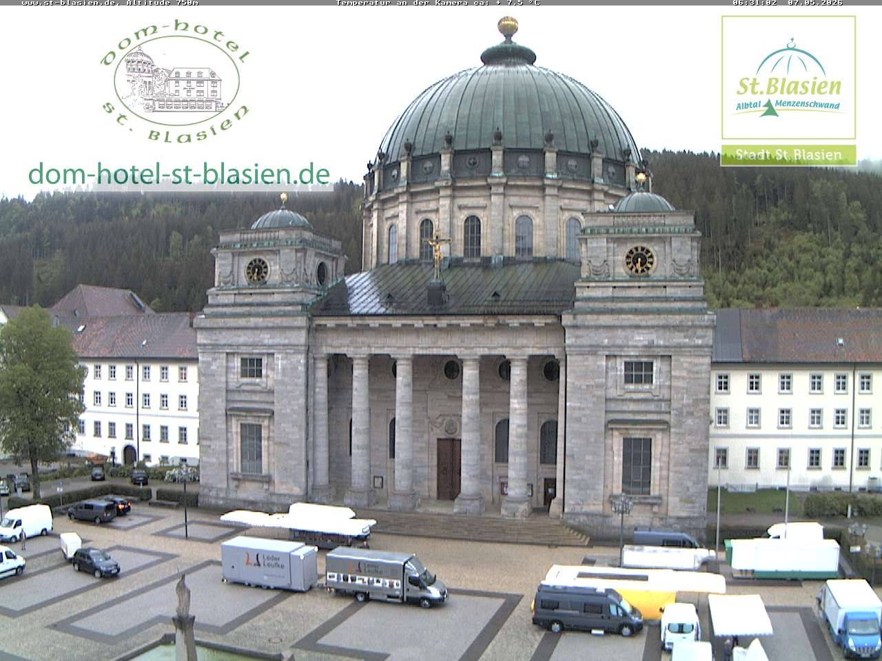 Archiv Foto Webcam St Blasien Menzenschwand Domplatz
