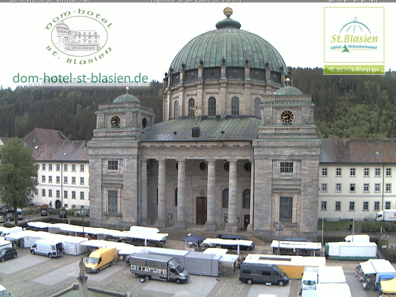 Archiv Foto Webcam St Blasien Menzenschwand Domplatz