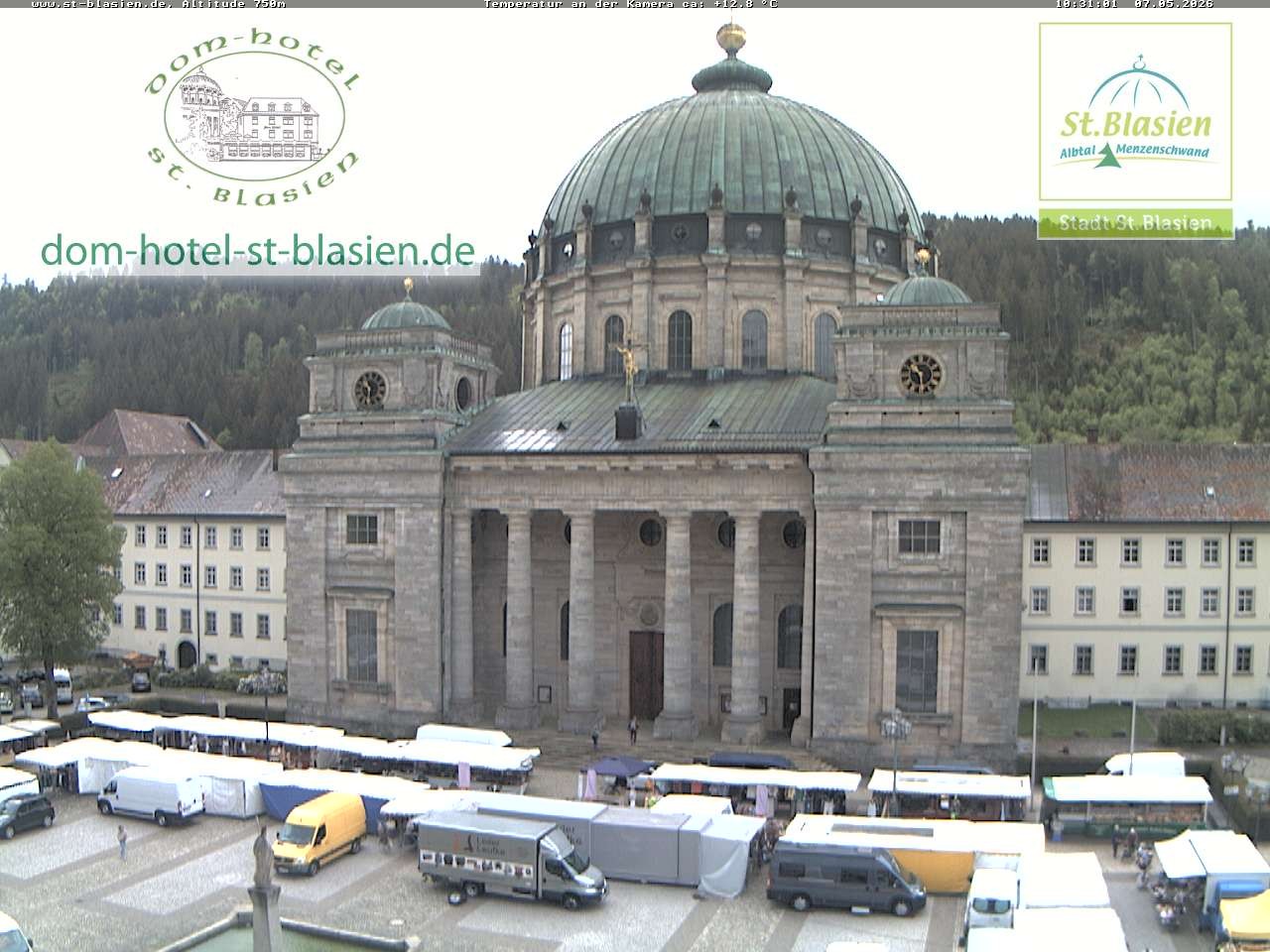 Archiv Foto Webcam St Blasien Menzenschwand Domplatz