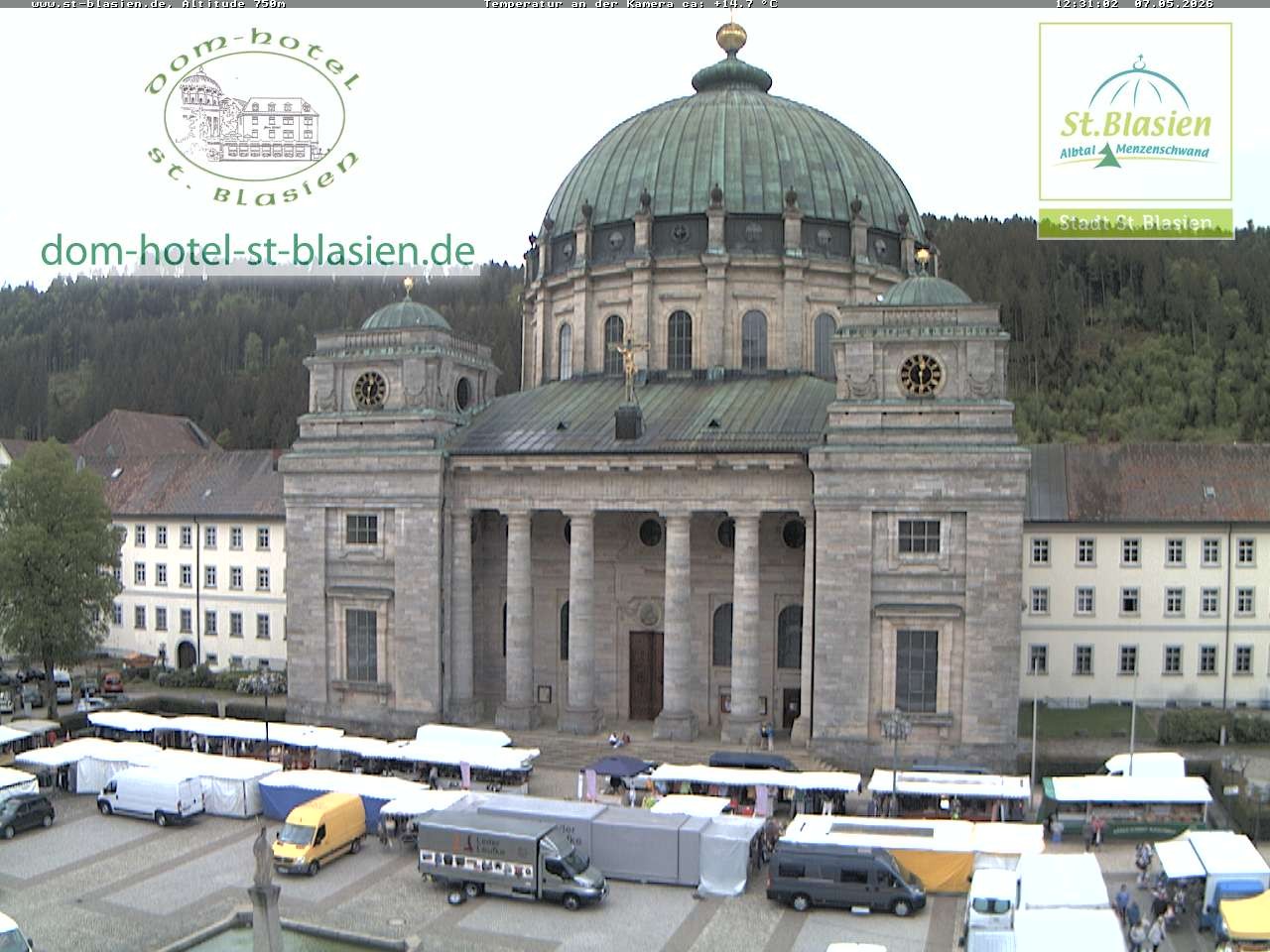 Archiv Foto Webcam St Blasien Menzenschwand Domplatz