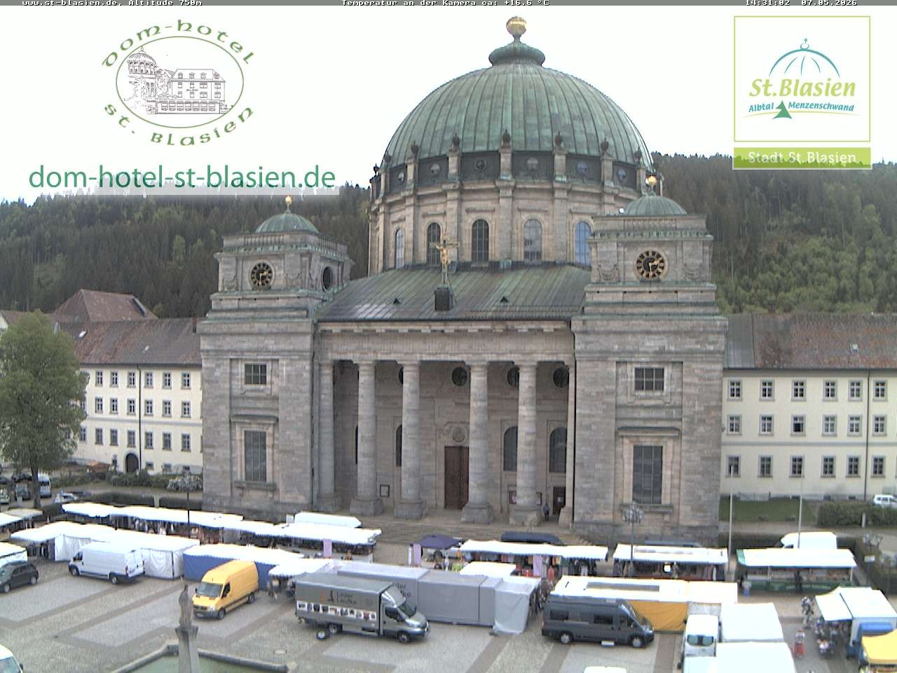 Archiv Foto Webcam St Blasien Menzenschwand Domplatz