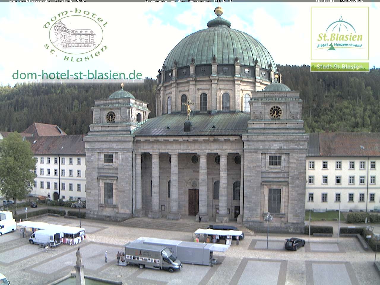 Archiv Foto Webcam St Blasien Menzenschwand Domplatz