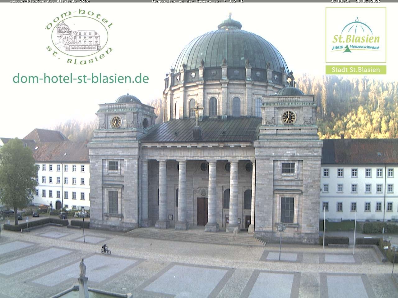 Archived image Webcam St Blasien Menzenschwand cathedral