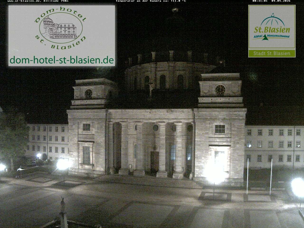Archiv Foto Webcam St Blasien Menzenschwand Domplatz