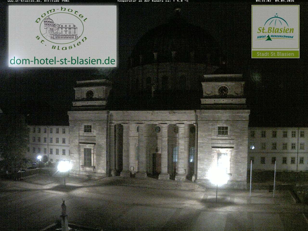 Archiv Foto Webcam St Blasien Menzenschwand Domplatz
