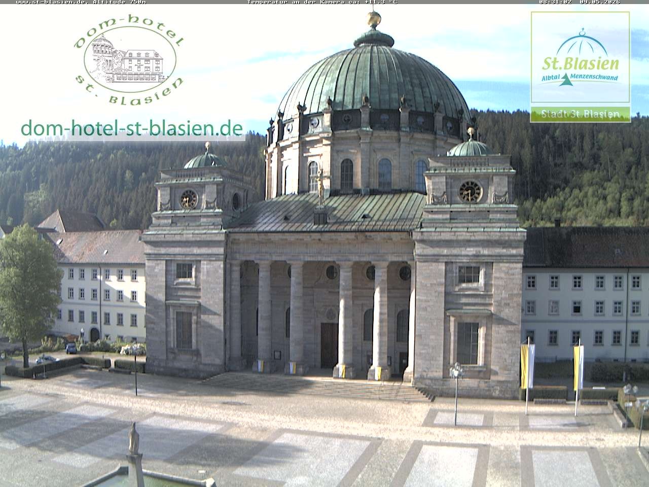 Archiv Foto Webcam St Blasien Menzenschwand Domplatz