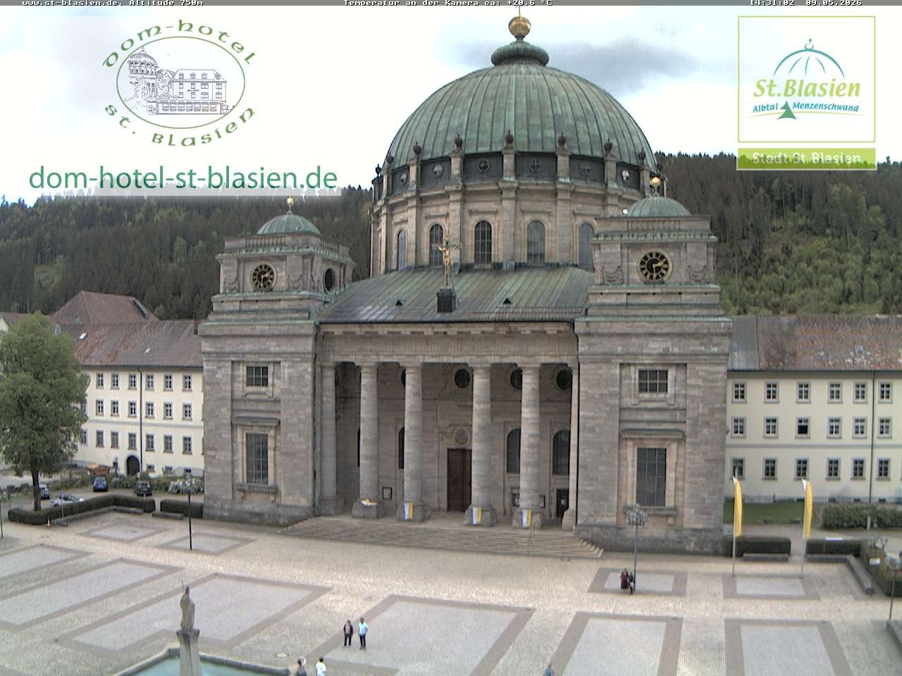 Archiv Foto Webcam St Blasien Menzenschwand Domplatz