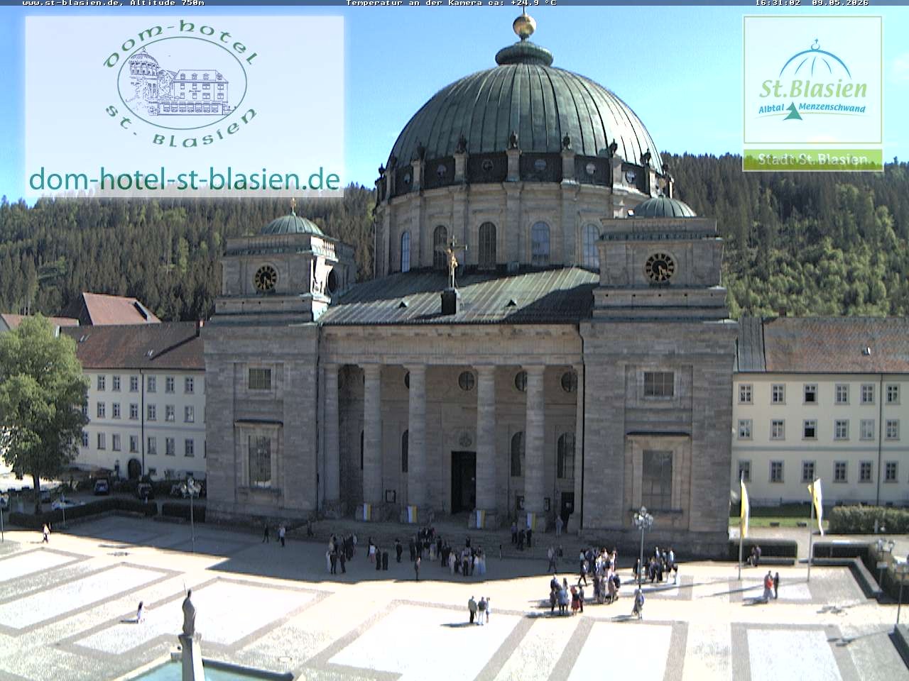 Archiv Foto Webcam St Blasien Menzenschwand Domplatz