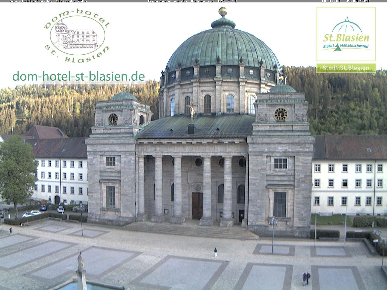 Archiv Foto Webcam St Blasien Menzenschwand Domplatz