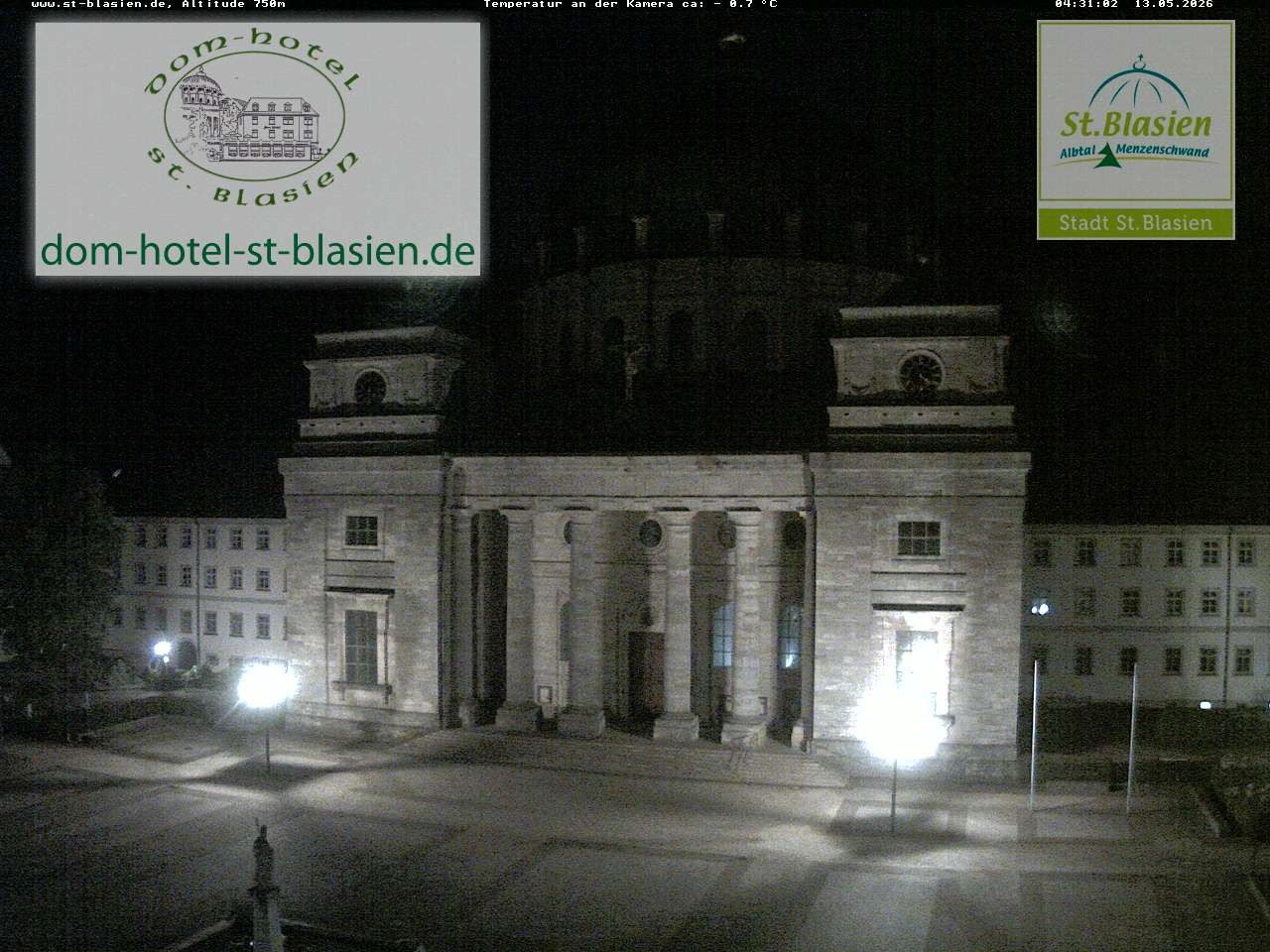 Archiv Foto Webcam St Blasien Menzenschwand Domplatz