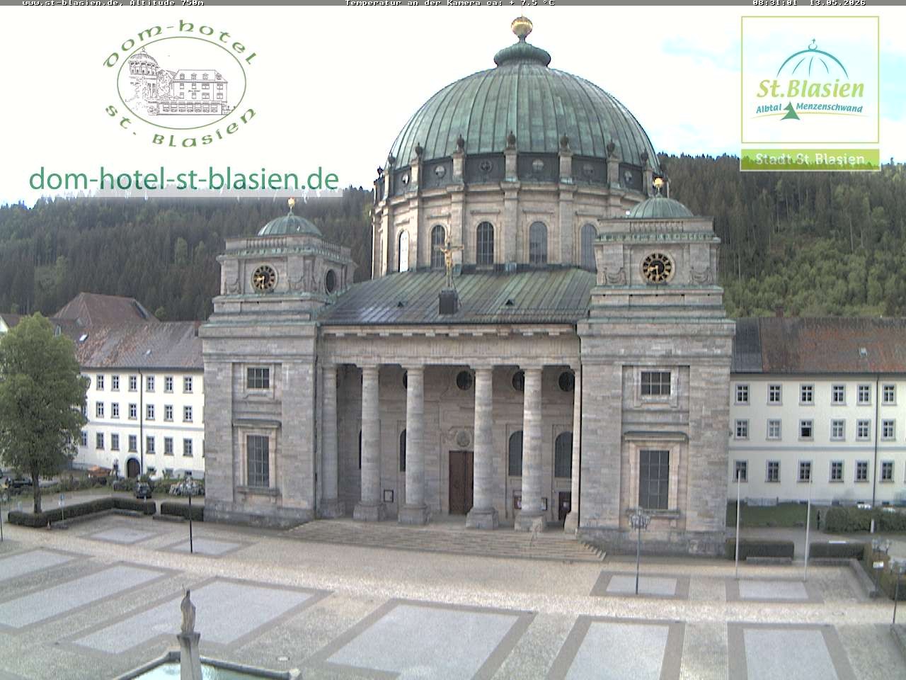 Archiv Foto Webcam St Blasien Menzenschwand Domplatz