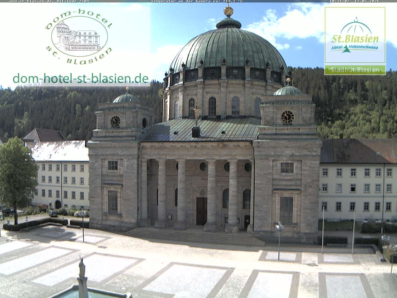 Archiv Foto Webcam St Blasien Menzenschwand Domplatz