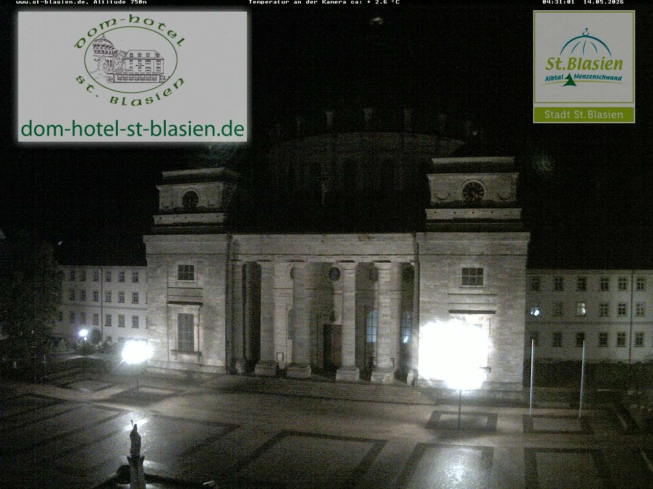 Archiv Foto Webcam St Blasien Menzenschwand Domplatz