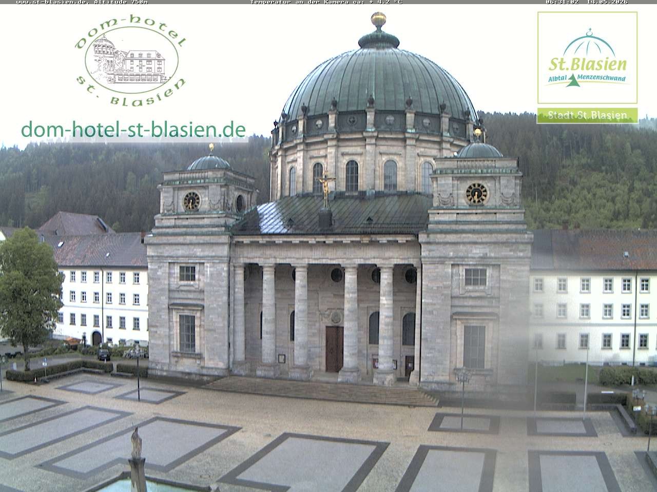 Archiv Foto Webcam St Blasien Menzenschwand Domplatz