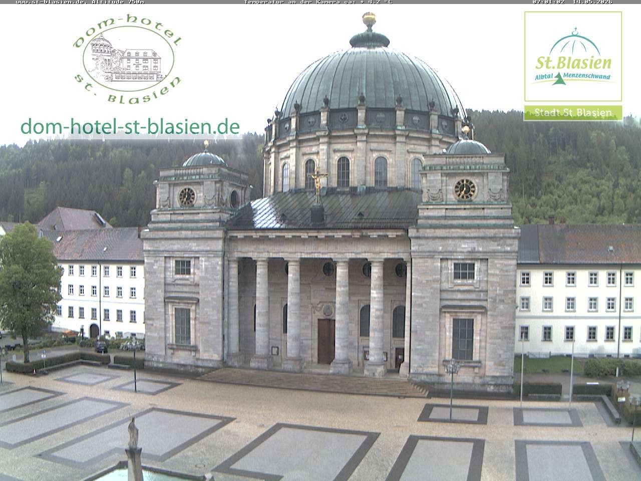 Archiv Foto Webcam St Blasien Menzenschwand Domplatz