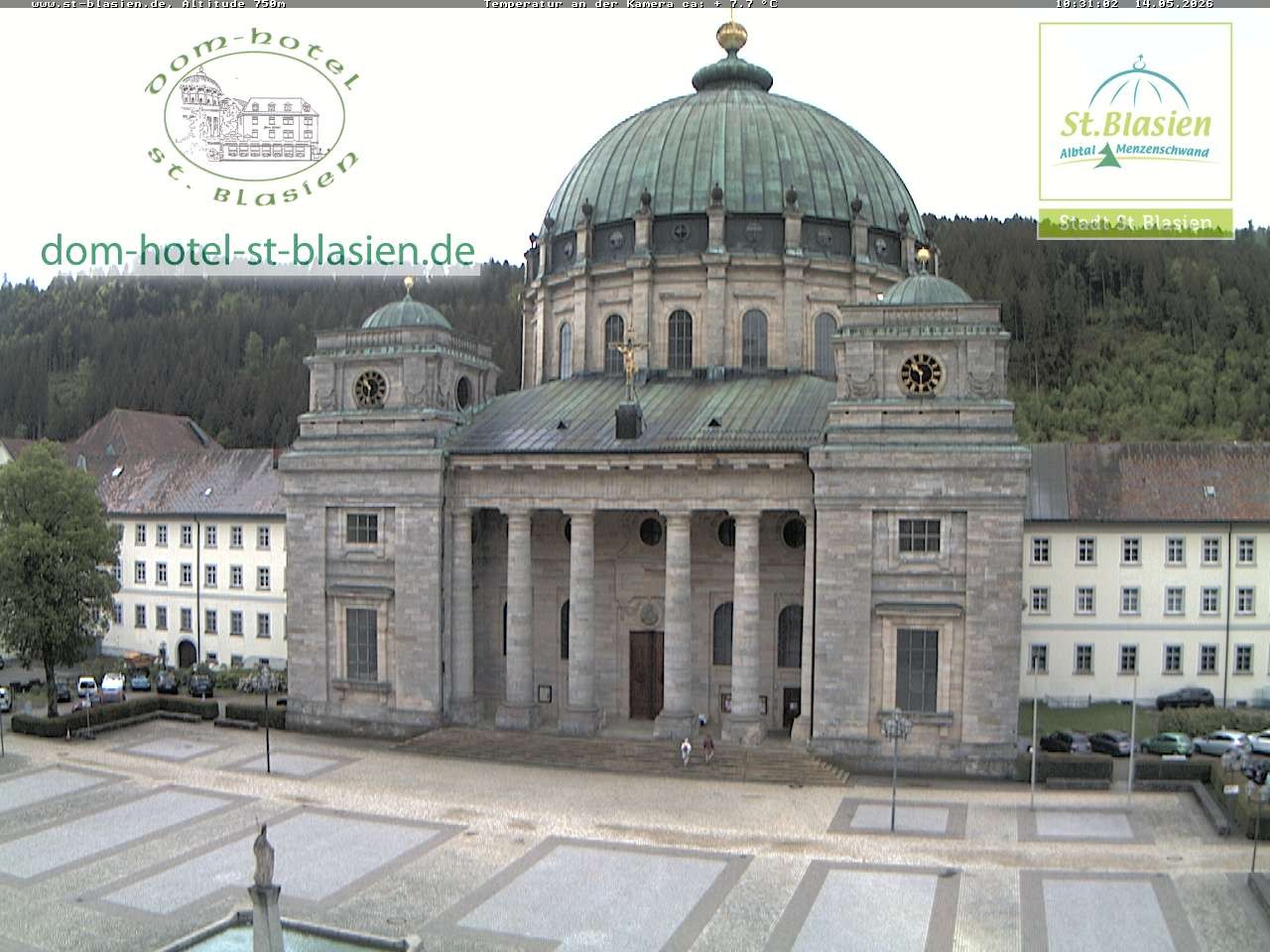 Archiv Foto Webcam St Blasien Menzenschwand Domplatz
