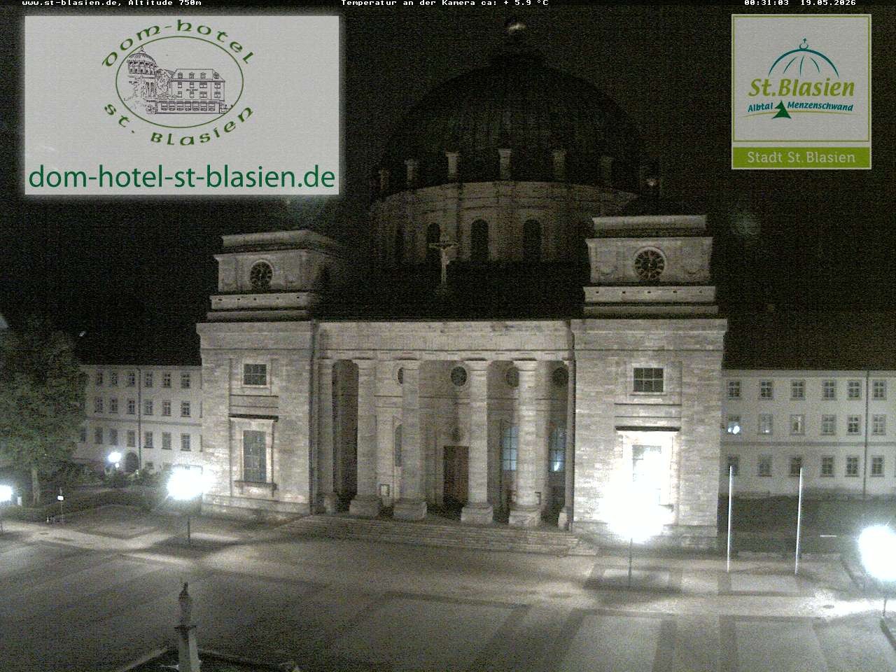 Archiv Foto Webcam St Blasien Menzenschwand Domplatz