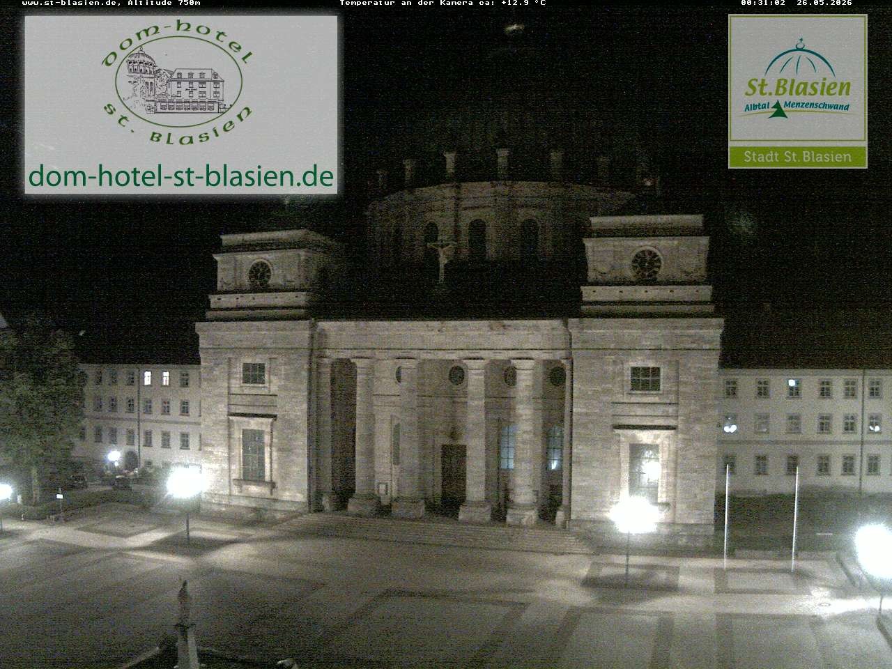Archiv Foto Webcam St Blasien Menzenschwand Domplatz