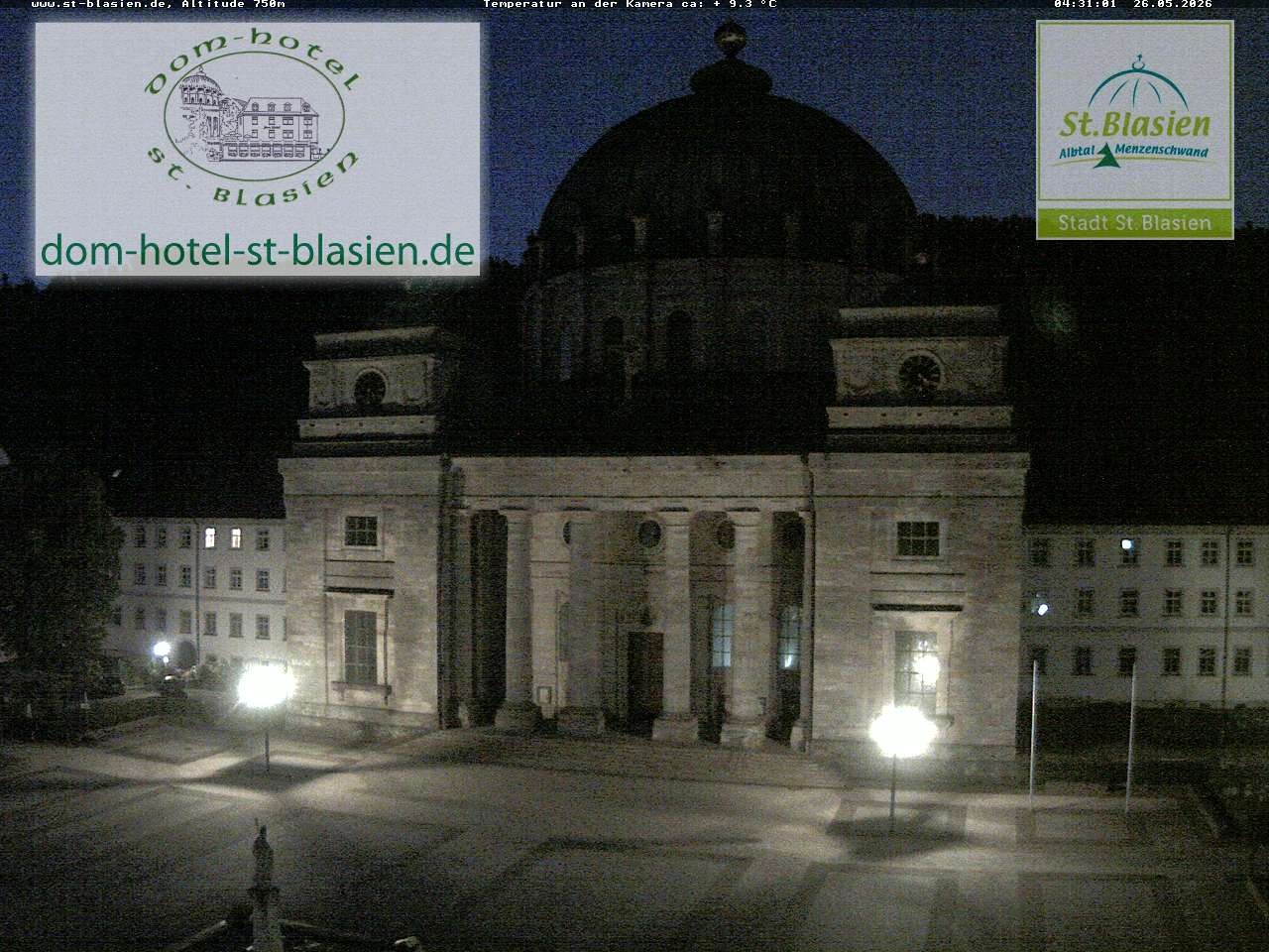 Archiv Foto Webcam St Blasien Menzenschwand Domplatz