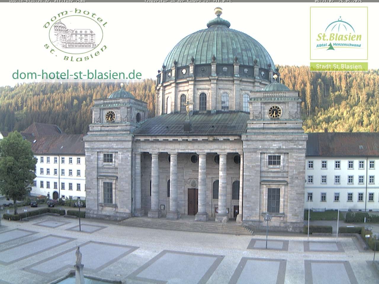Archiv Foto Webcam St Blasien Menzenschwand Domplatz