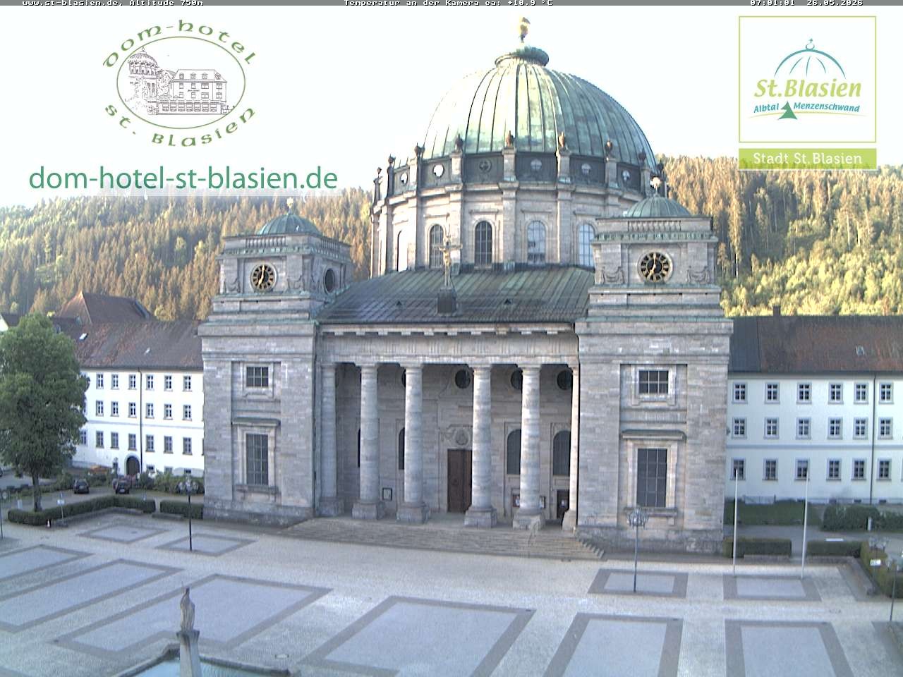 Archiv Foto Webcam St Blasien Menzenschwand Domplatz